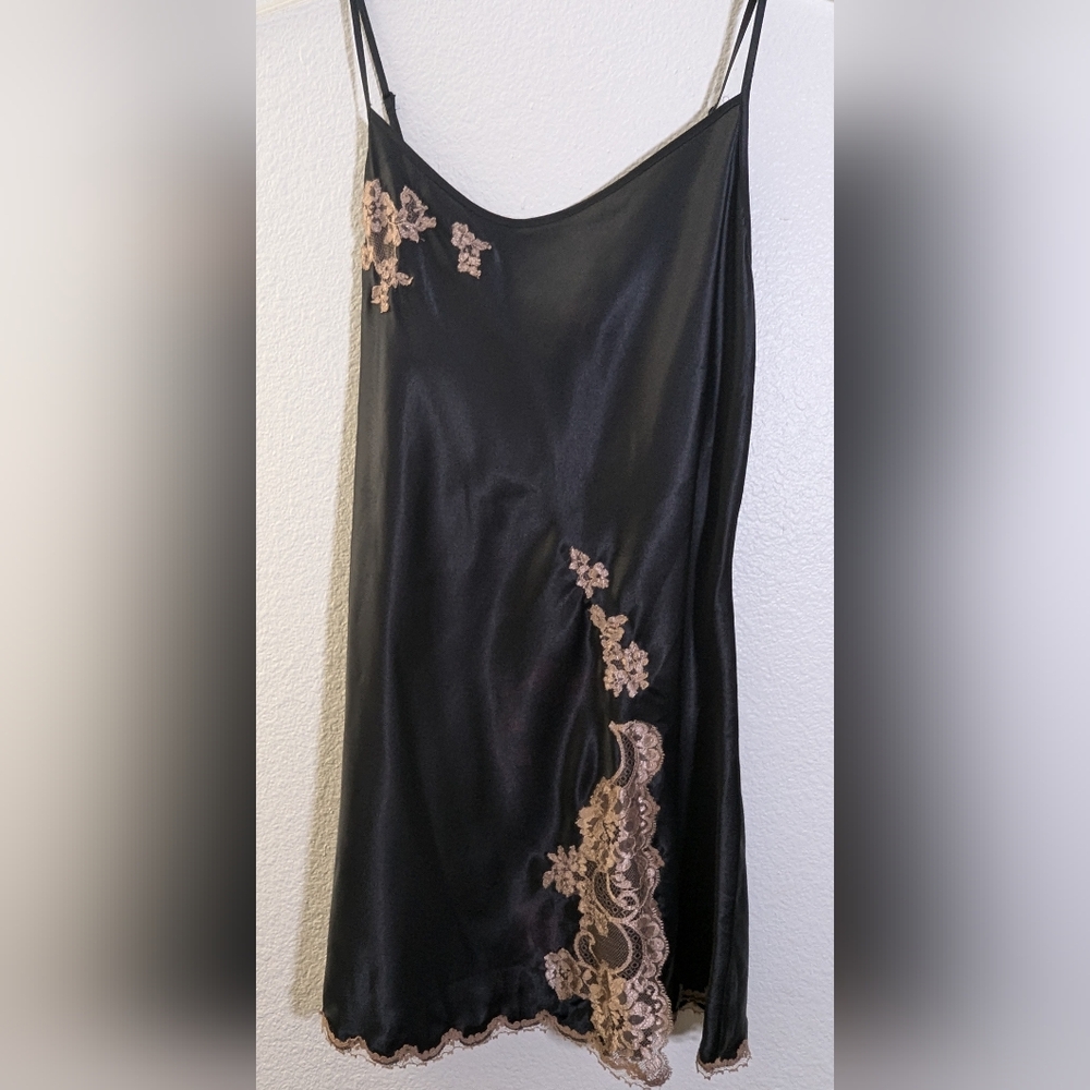 Victoria's Secrets Satin Slip and Fredericks of Hollywood Satin Slip, Sz Medium